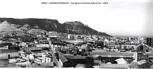 Oran - Choupot-Maraval - Vue depuis Avenue Albert 1er - 1961